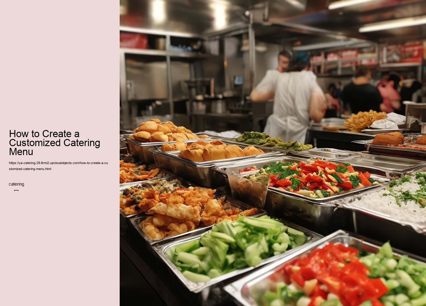 How to Create a Customized Catering Menu